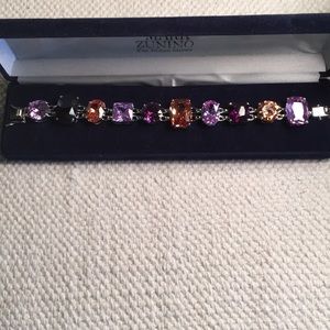 Purple & Orange Easy-clasp Bracelet